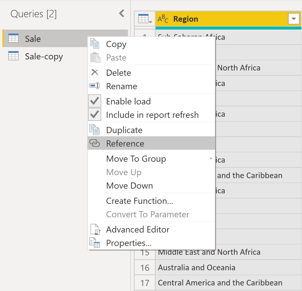 محمدیاری بررسی Duplicate و Reference در Power Query