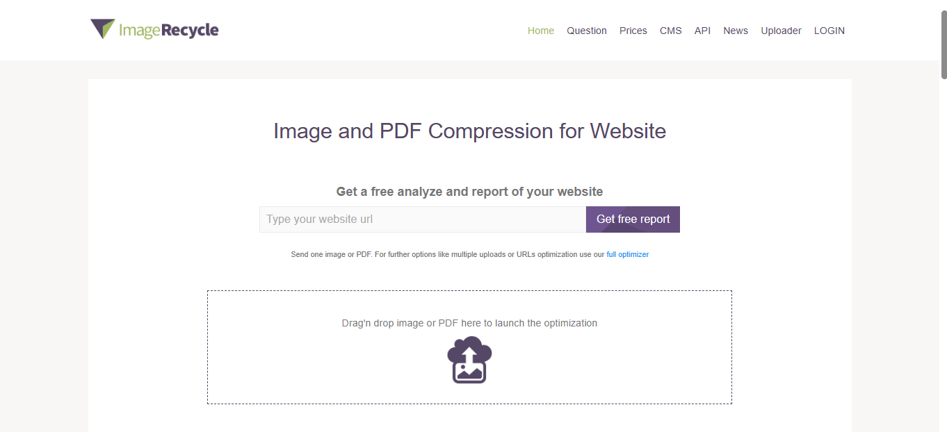 کاهش حجم عکس ImageRecycle